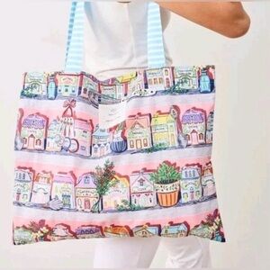 Print Fresh Lenox Spice Village Cotton Tote Bag NWT